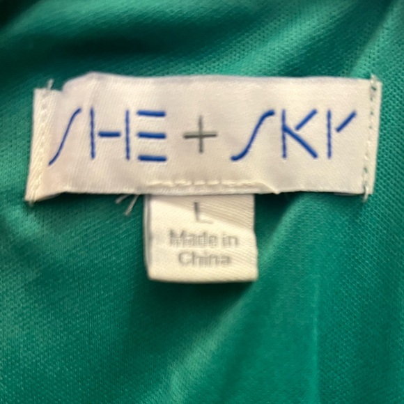 She + Sky Green Floral Maxi Dress Ruffles Wedding Vacation - Picture 2 of 11